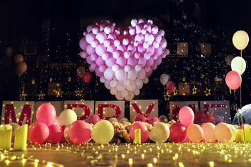 ktv浪漫的生日布置图片